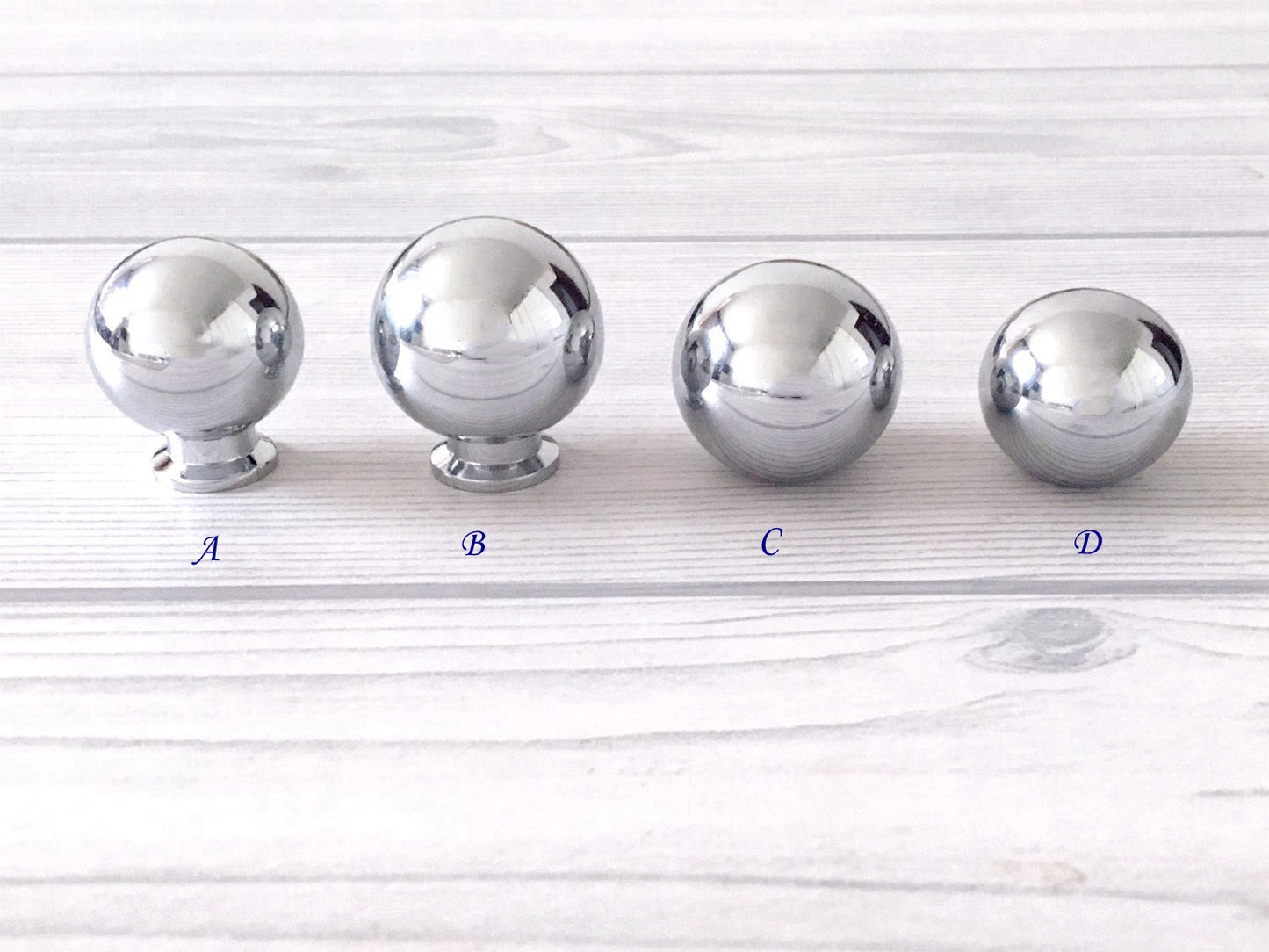 Sphere Brass Knobs Polished Chrome Silver Lynns Hardware