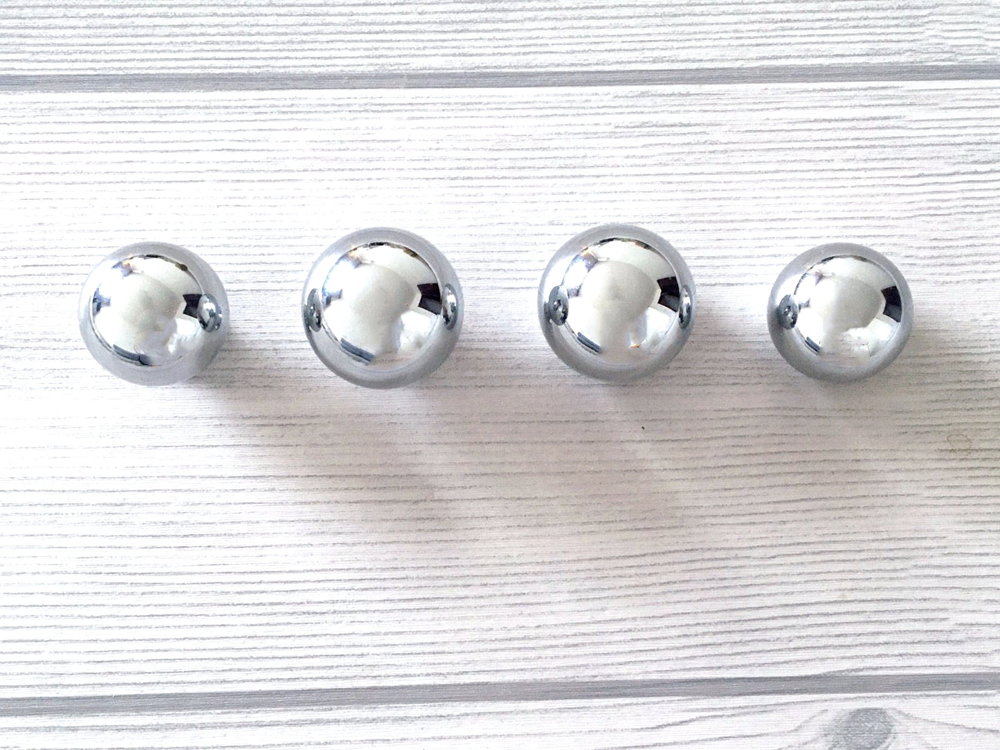 Sphere Brass Drawer Knobs Polished Chrome Silver Lynns Hardware