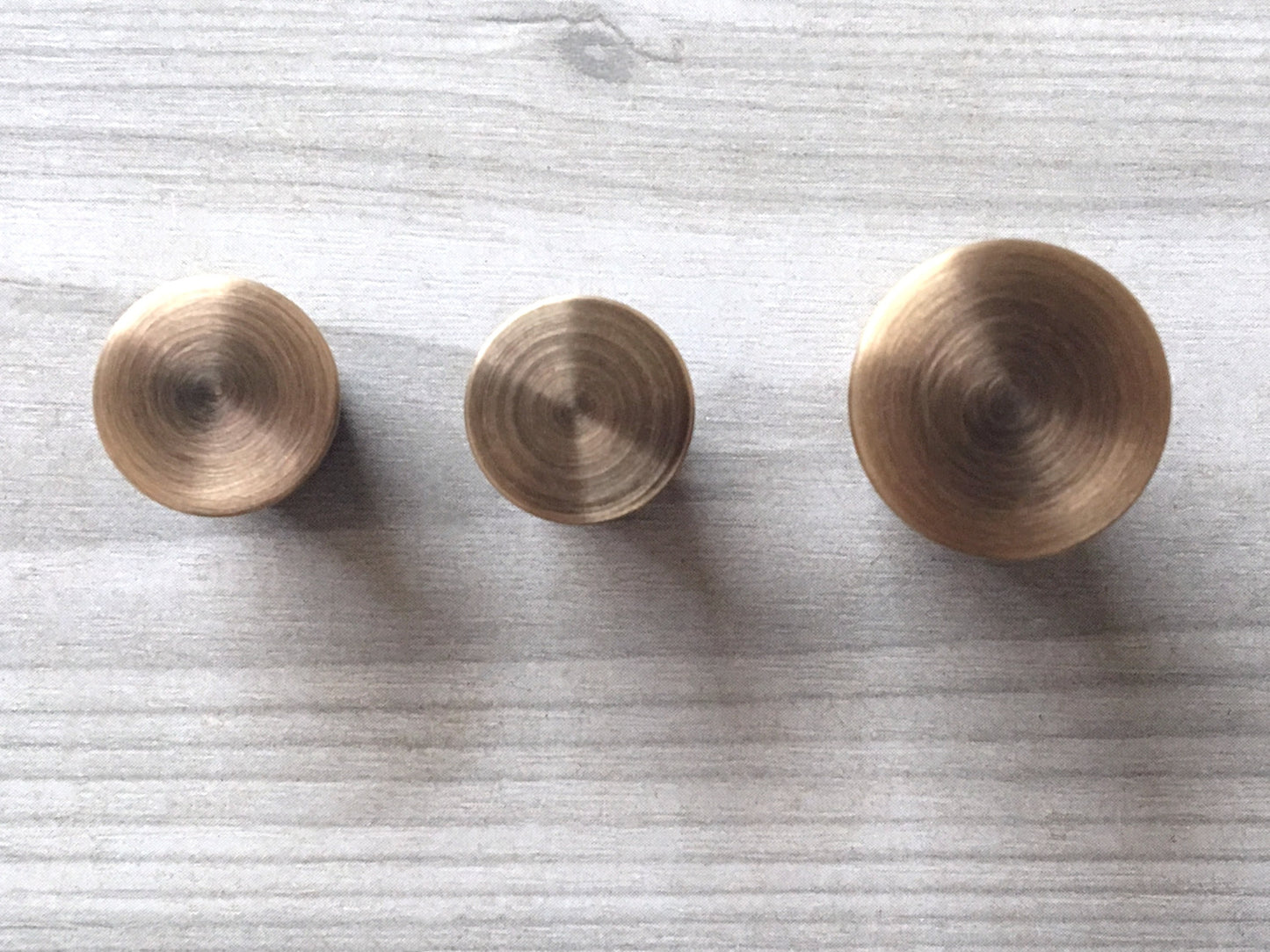 Tapered Brass Knob, Cone Drawer Pulls, Vintage Look Kitchen Hardware, Antique Bronze