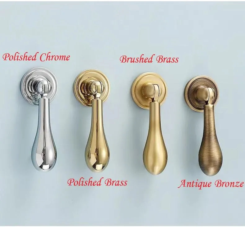 Teardrop Brass Drawer Pull