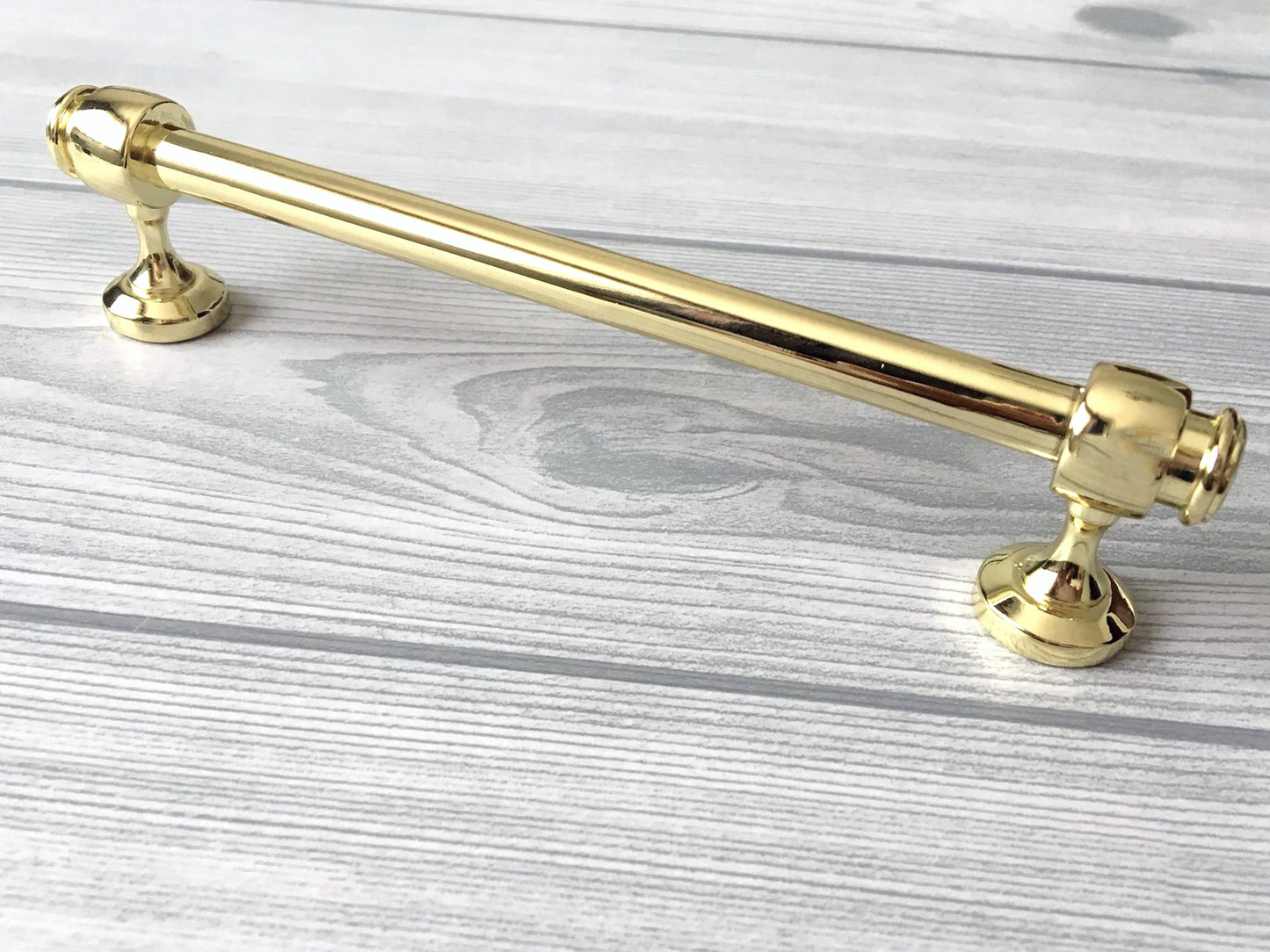 3.5" 6" Centers Polished Gold Cabinet Bar Pull, Drawer Knob, Modern Kitchen Hardware