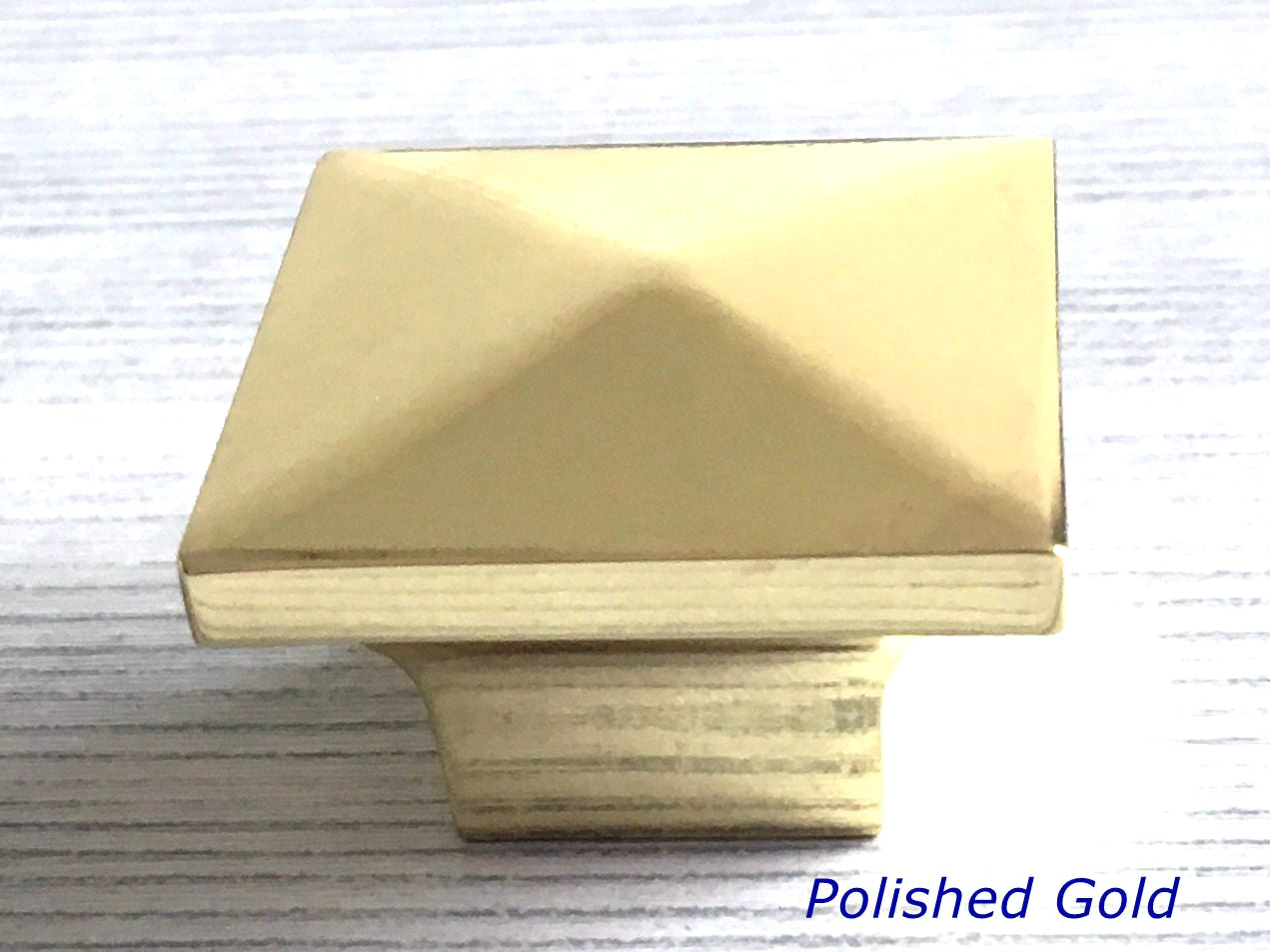 Square Cabinet Knobs, Modern Kitchen Hardware, Gold Nickel Bronze Chrome Black