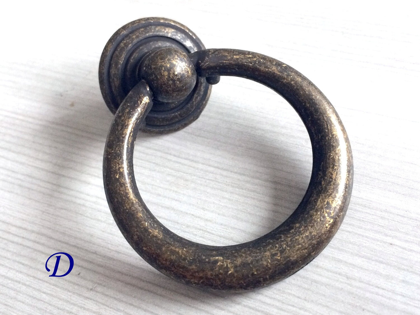 3,5" 4,25" Zentren Antik Silber Swing Bail Griff & Anhänger Drop Ring Pull