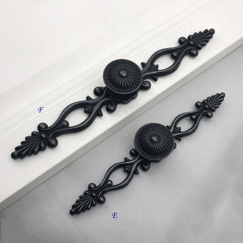 Antique Black Bronze Swing Bail Pull & Knob