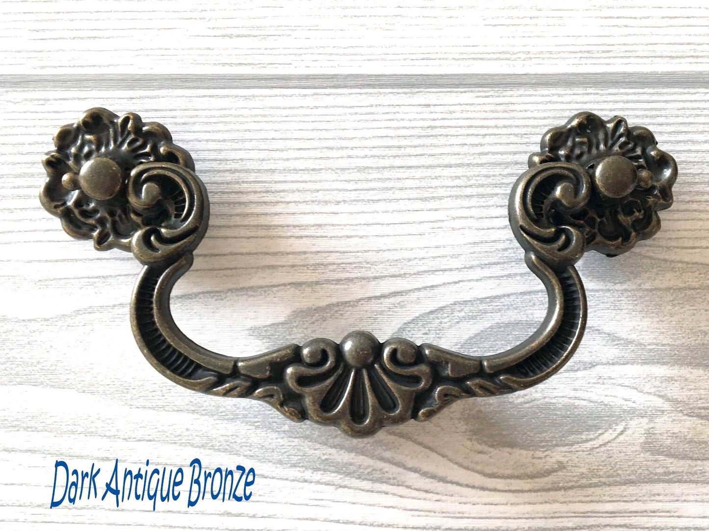 4" Vintage Style Dresser Pulls Drawer Pull Handles Drop Bail Antique Bronze Black
