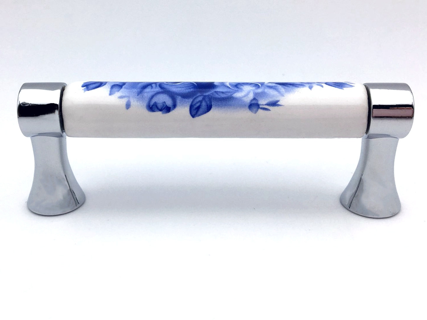 3" Drawer Pulls Cabinet Handle Blue White, Oriental Kitchen Hardware