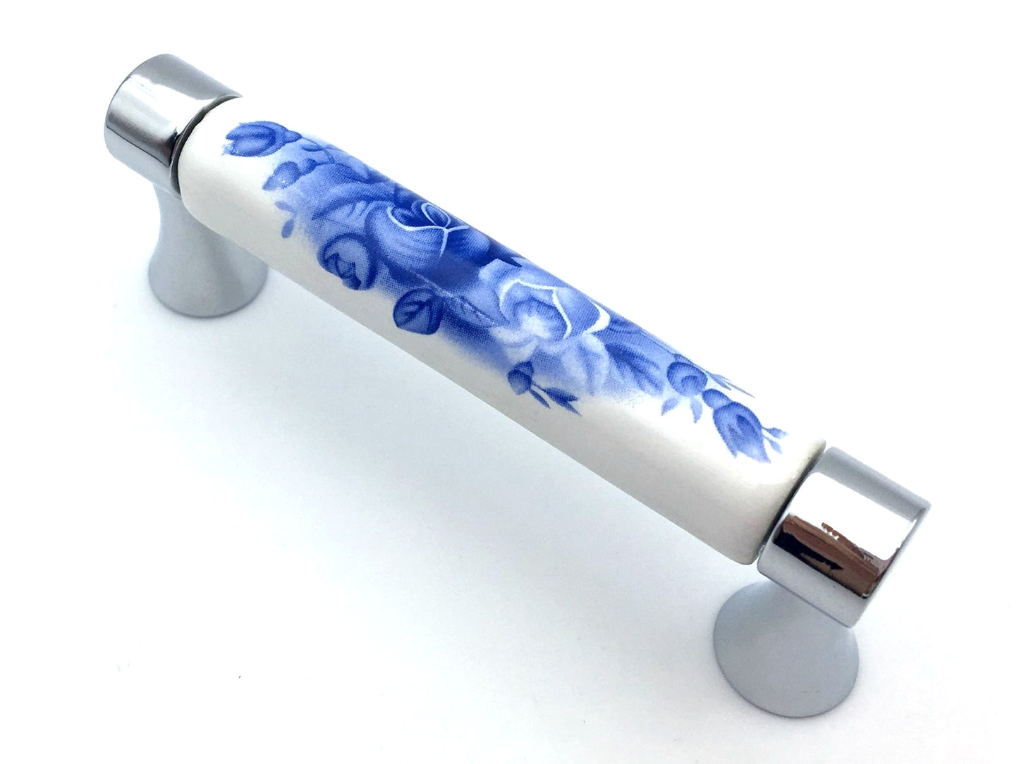 3" Drawer Pulls Cabinet Handle Blue White, Oriental Kitchen Hardware