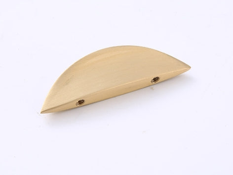 1.25" Centers Brass Cabinet Pull, Modern Drawer Handle