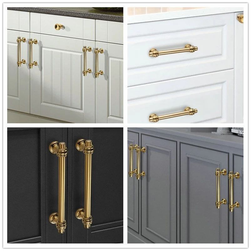 Schrankgriffe und Schubladengriffe aus poliertem Goldmessing | Lynns Hardware