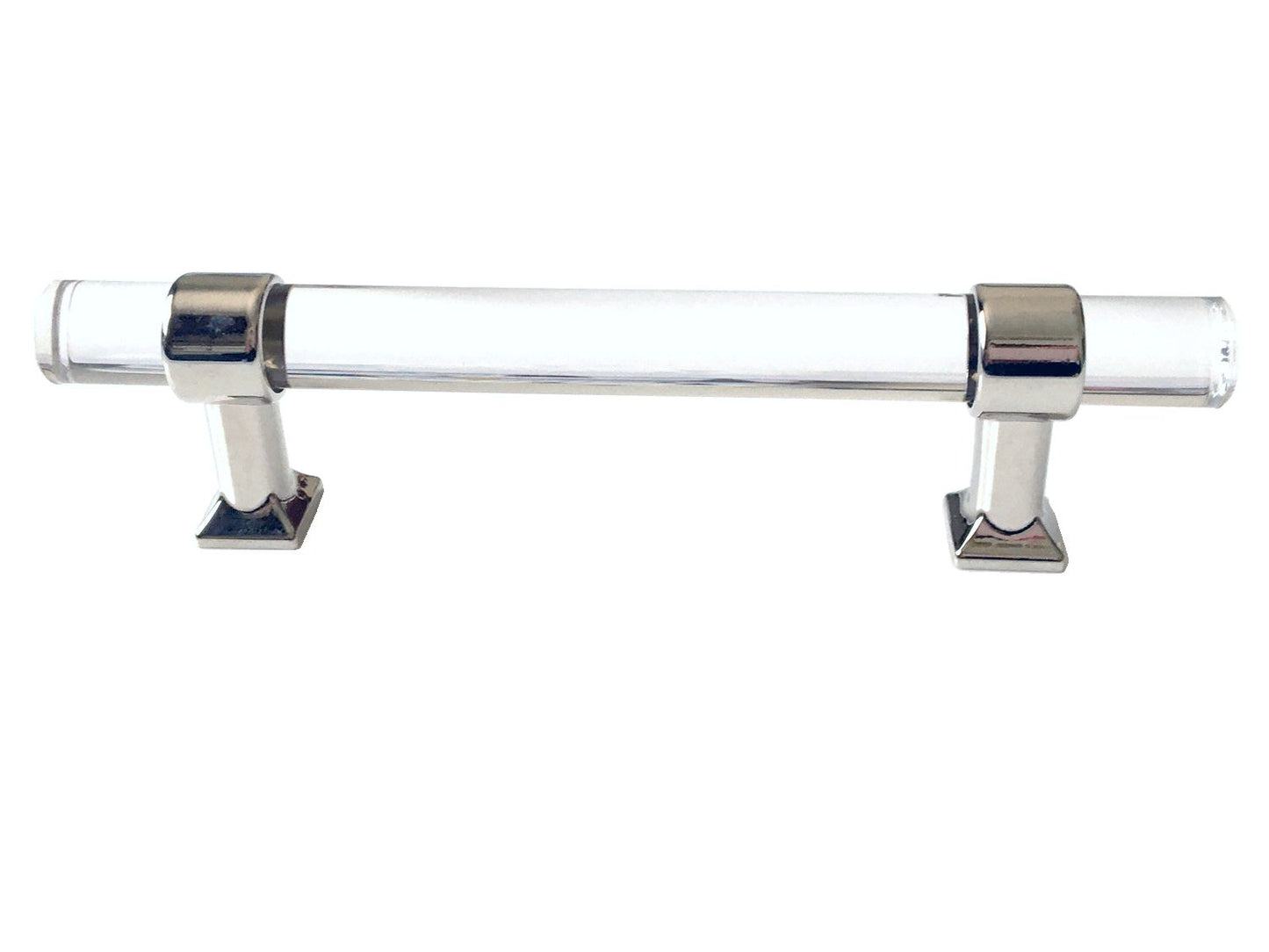4" 4.25" 4.5" 4.75" Centers, Acrylic Drawer Pull Handles, Lucite Cabinet Hardware