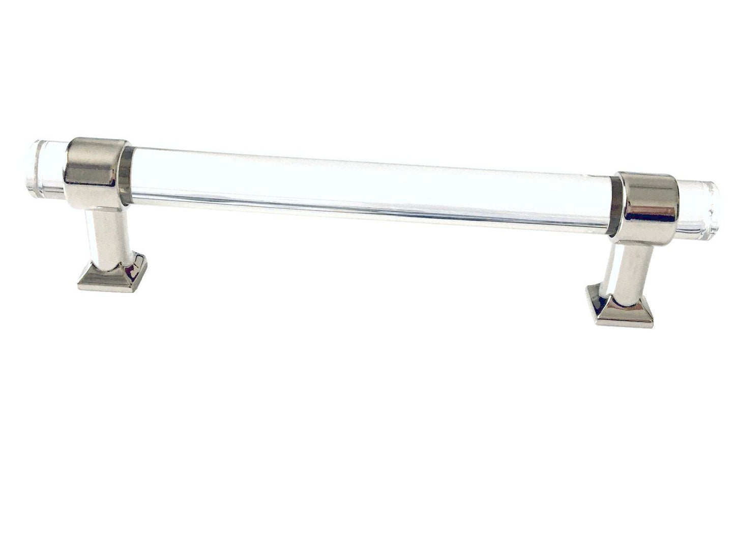 4" 4.25" 4.5" 4.75" Centers, Acrylic Drawer Pull Handles, Lucite Cabinet Hardware