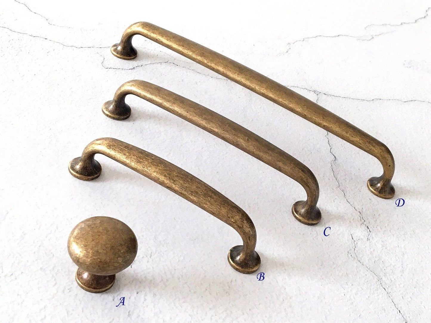 Poignées d'armoire en bronze antique, boutons de cuisine, quincaillerie rétro vieillie