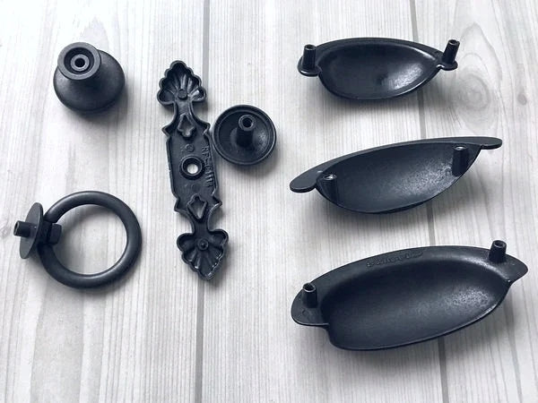 Antique Black Cup Drawer Pull Kitchen Knobs Hardware