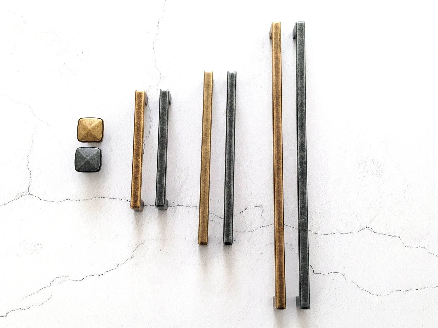 Antique Bronze Cabinet Handles Hardware Kitchen Dresser Drawer Pulls Mid Century Modern