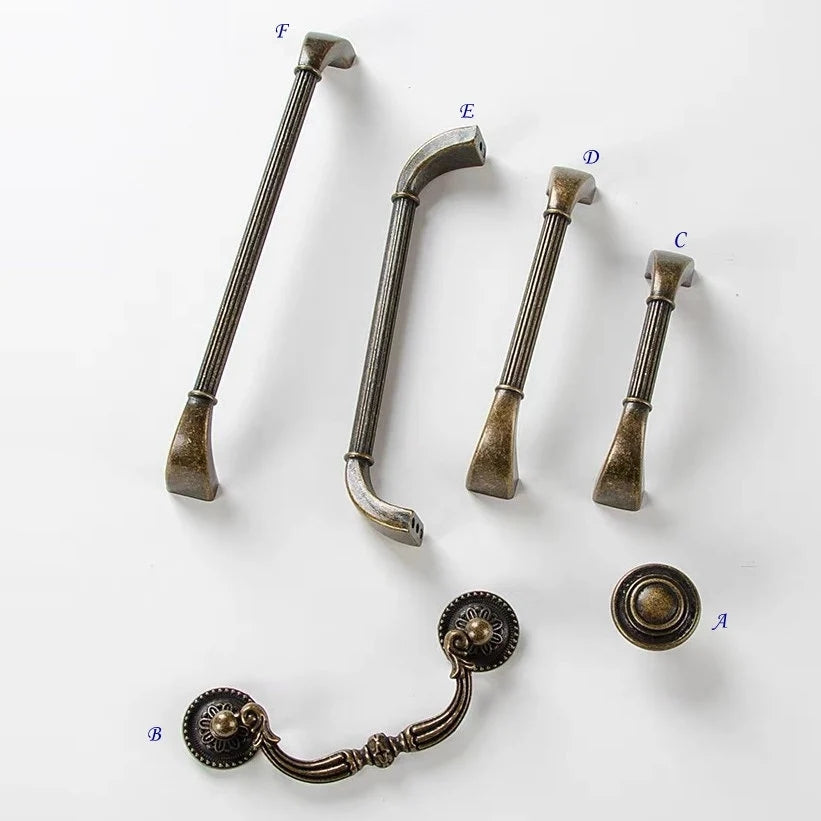 Antique Bronze Drawer Pull Handles Lynns Hardware Cabinet Door Handles