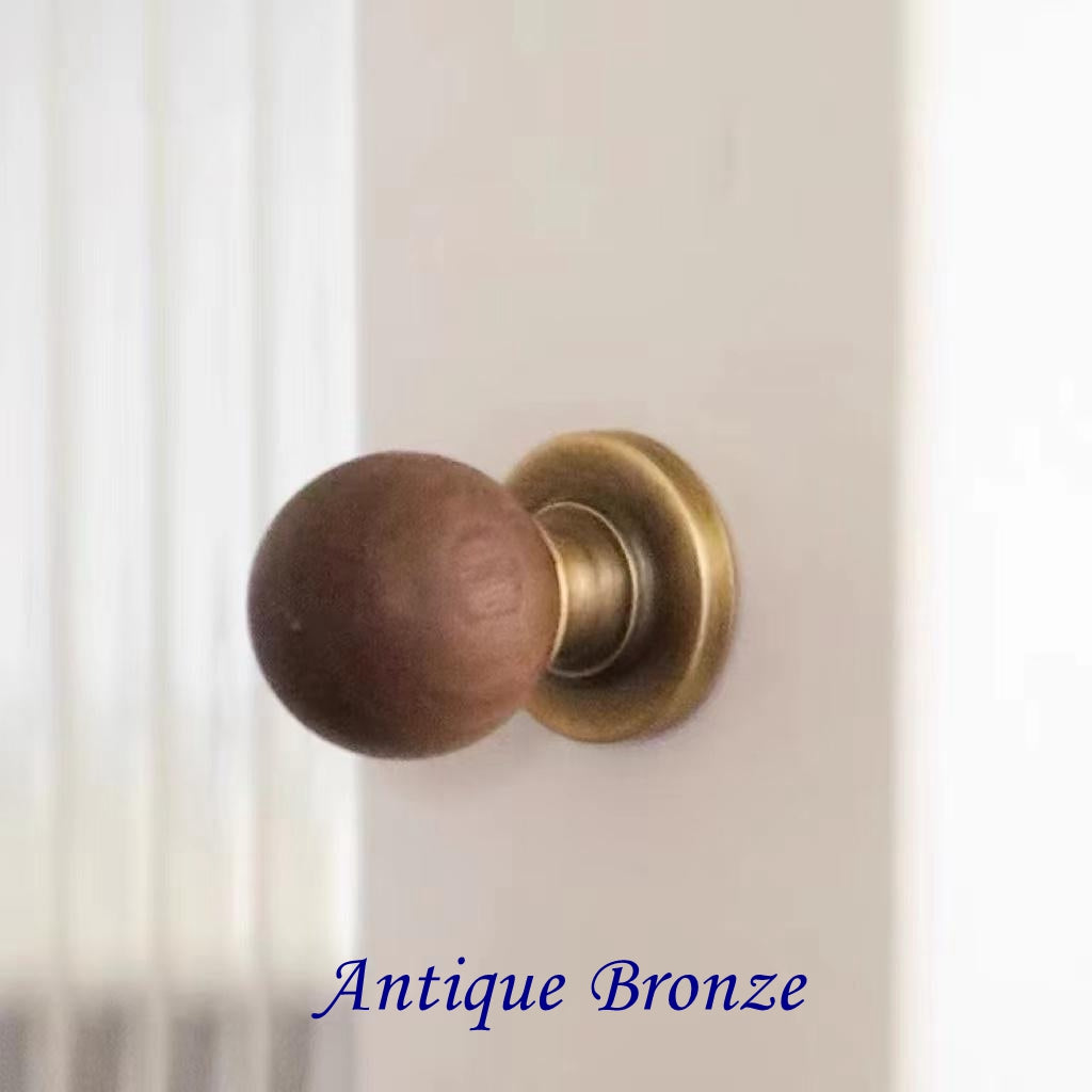antique bronze walnut cabinet door handle