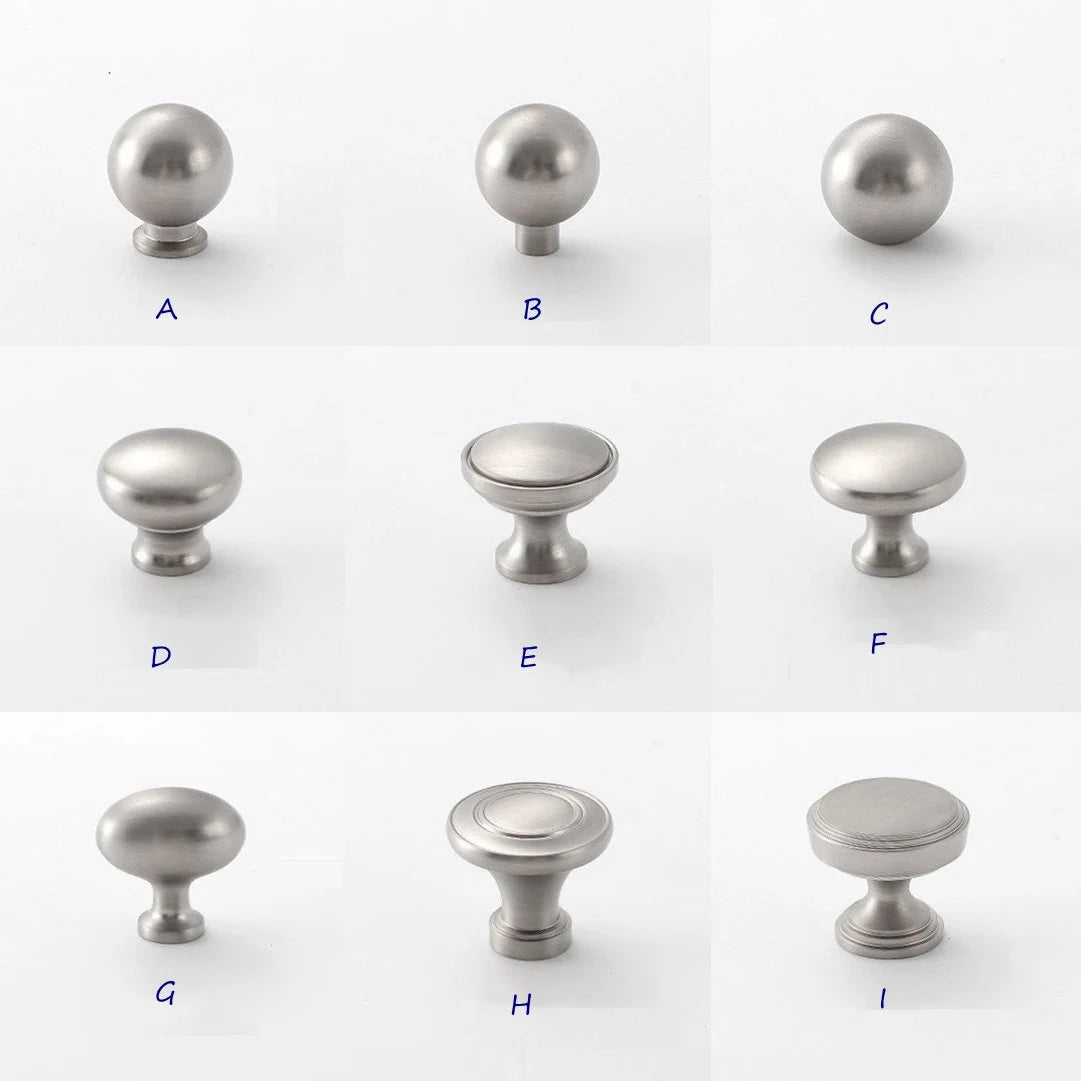 assorted Brushed Nickel Drawer Pulls