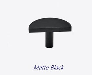 Half Circle, Quarter Moon, Drawer Knob, Brushed Gold, Nickel, Black