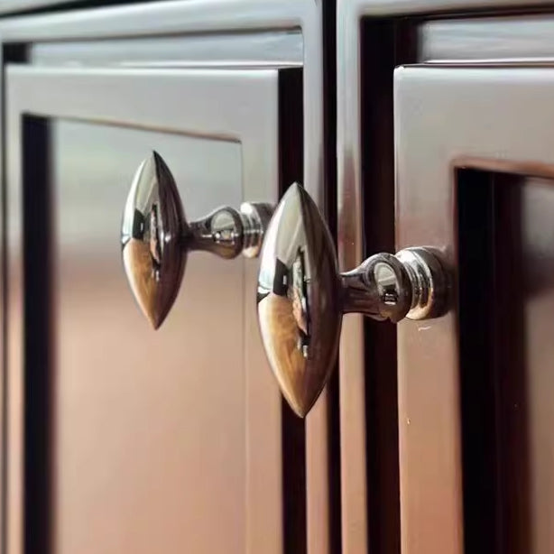 Modern Olive Knob | Cabinet Door Pull in Chrome, Gold, Bronze