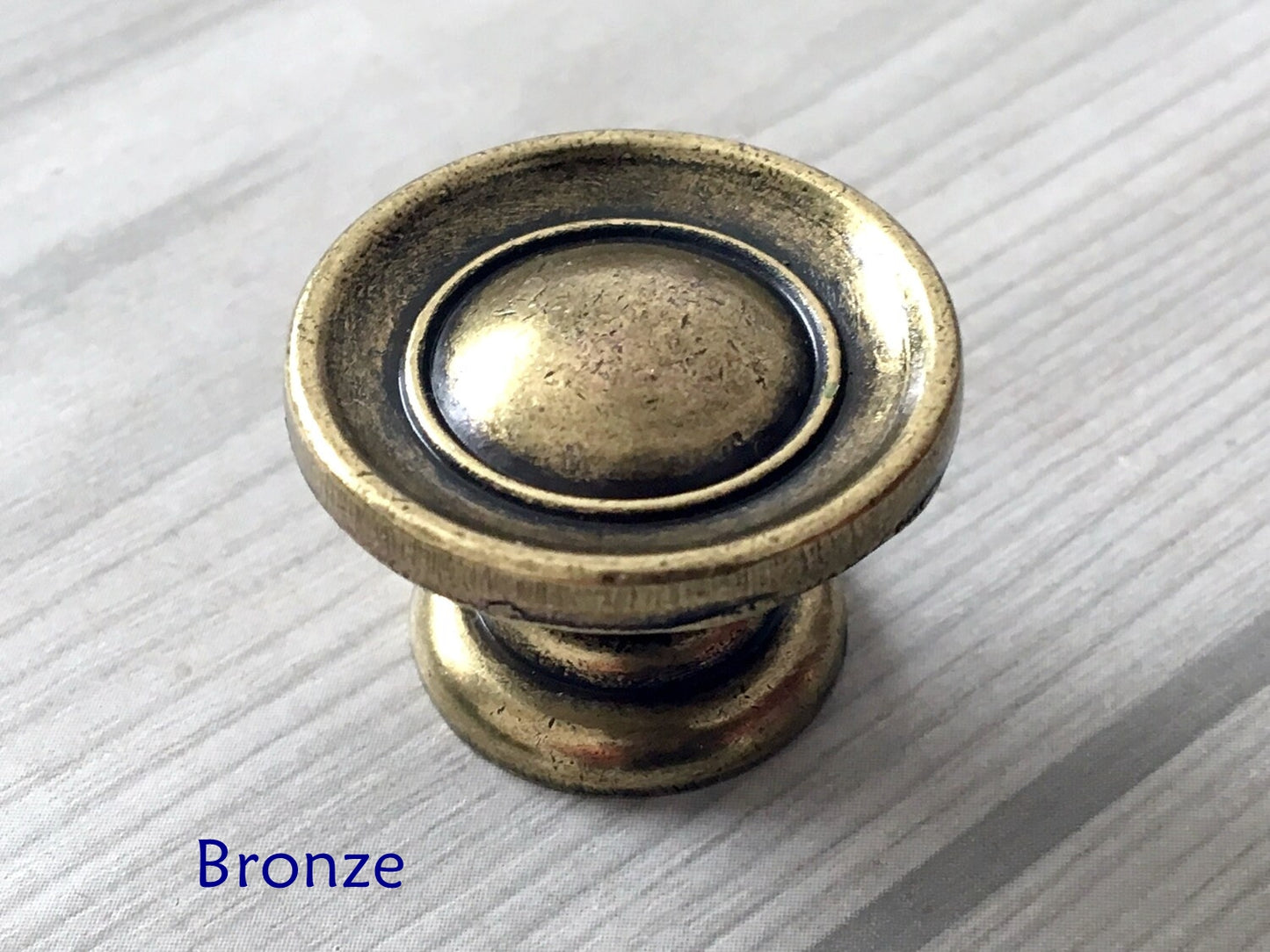 Vintage Look Drawer Knobs, Antique Bronze, Retro Rustic Kitchen Cabinet Hardware