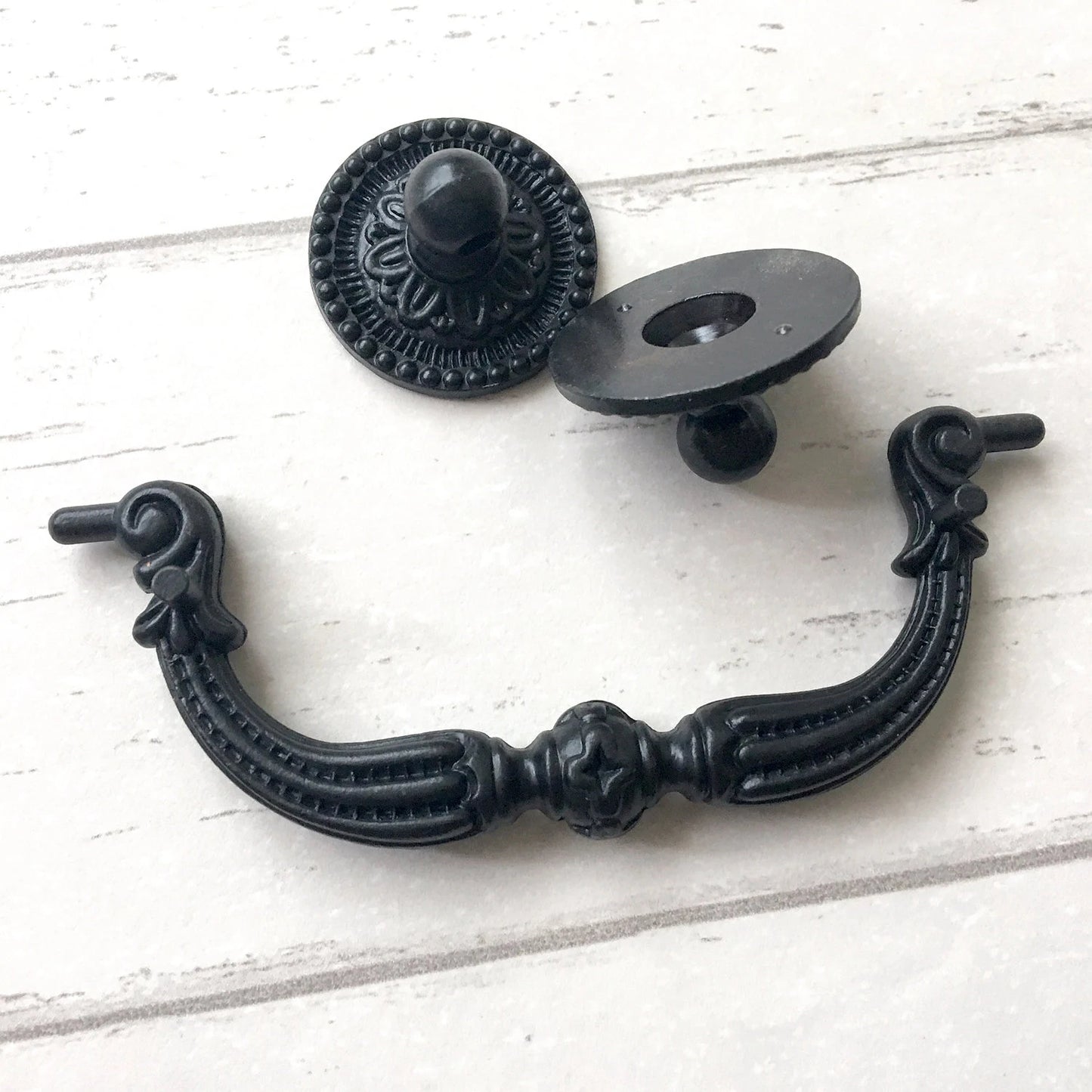 Bail Dresser Drawer Pulls Antique Bronze Black 96 mm