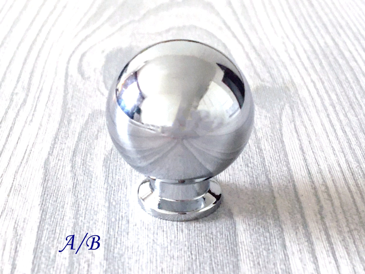 Ball Brass Cabinet Knobs Polished Silver Lynns Hardware