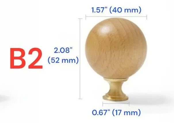 Beech Brass Ball Drawer Knobs Kitchen Cabinet Pulls