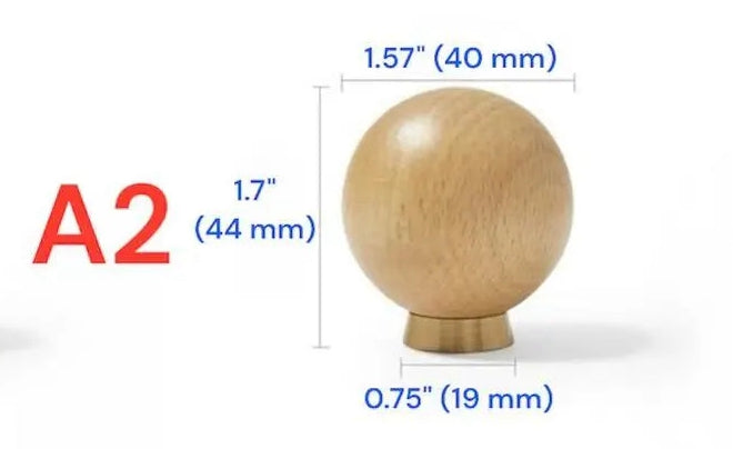 Beech Brass Dresser Drawer Knobs Kitchen Cabinet Pulls