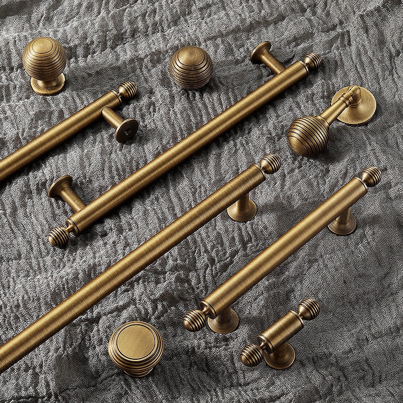 Beehive Bronze Brass Cabinet Handles Kitchen Door Knobs Drawer Pulls Lynns Hardware