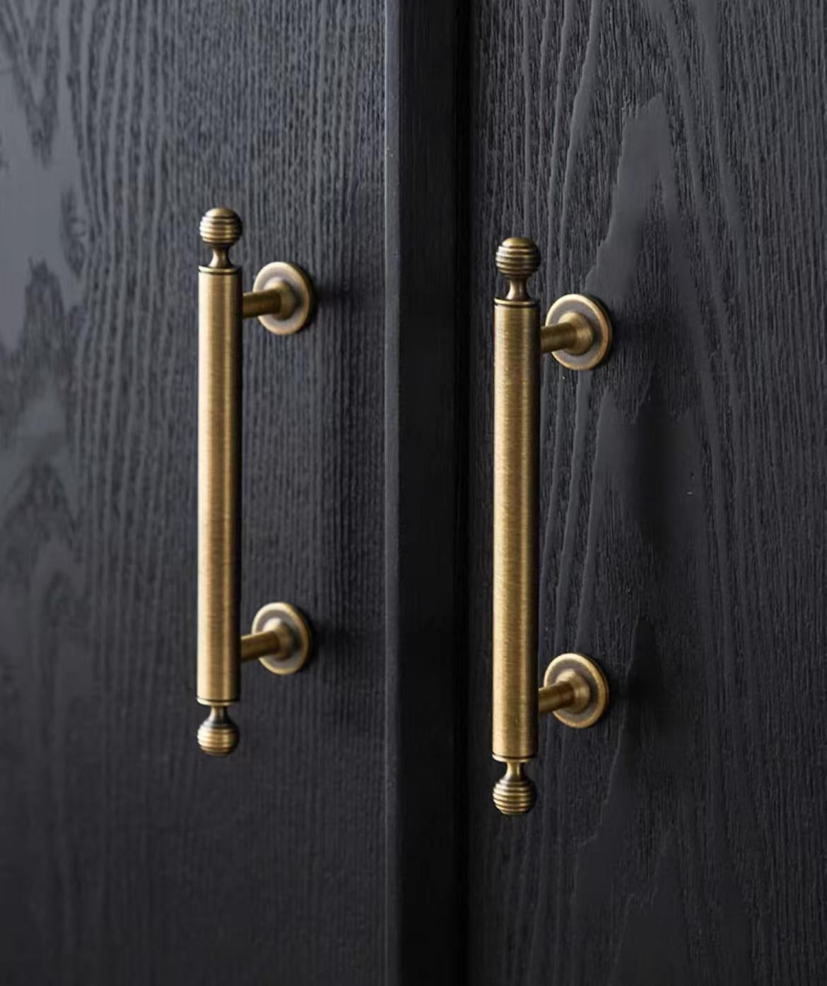 Beehive Cabinet Door Pulls Brass Antique