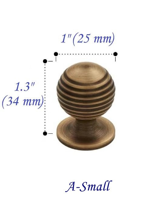 Beehive Cabinet Knob 25 mm