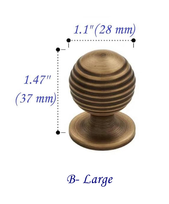 Beehive cabinet knob 28 mm