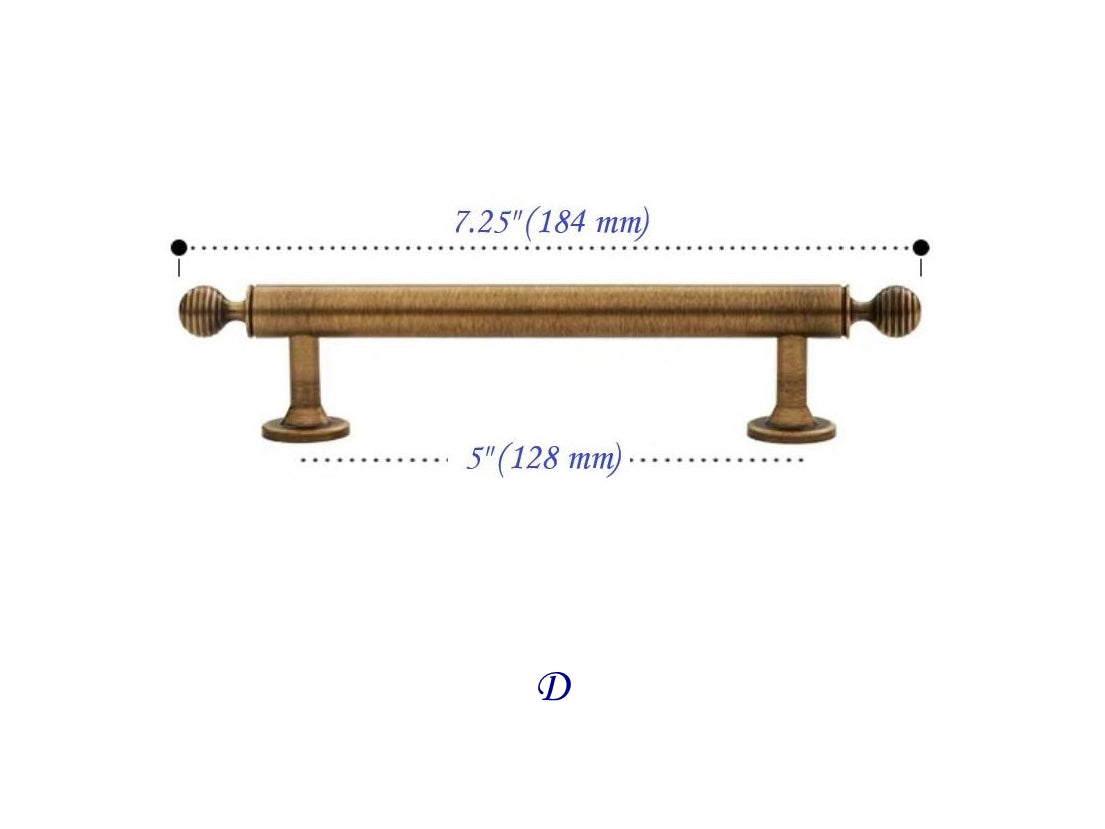Beeive Cabinet Pull Antique Bronze 128 mm