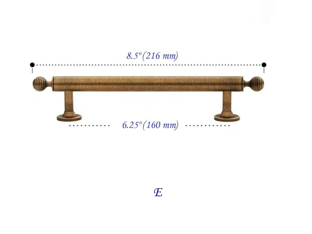 Beeive Cabinet Pull Antique Bronze 160 mm