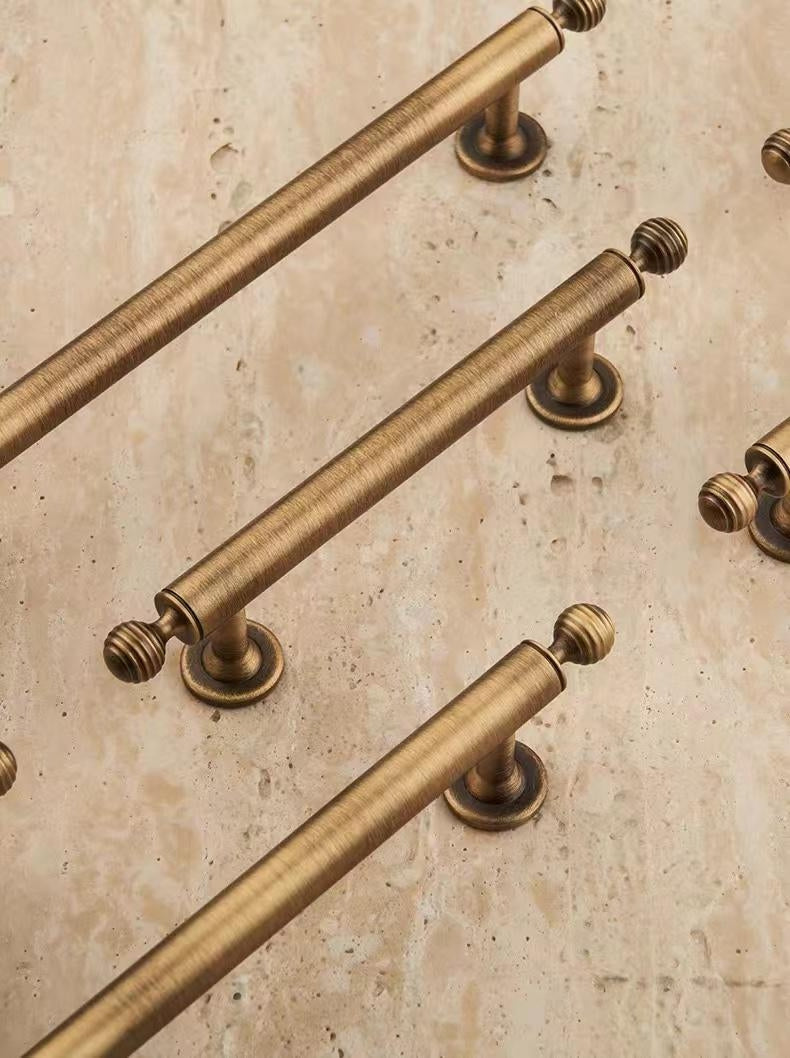 Beehive Cabinet Pull Handles Brass Antique