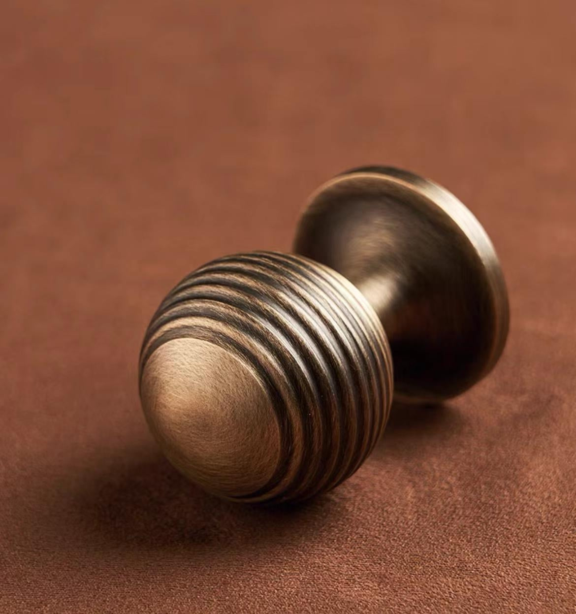 Beehive Drawer Knobs Brass Antique Bronze
