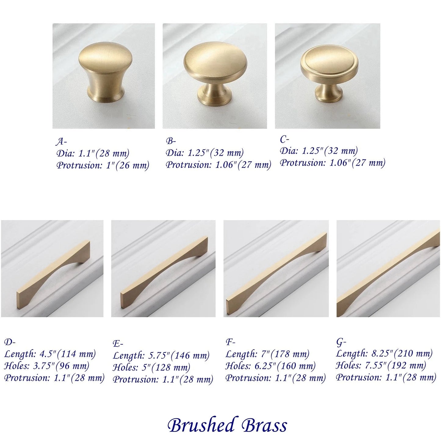 Brass Cabinet Handles, Black Gold Coffee Bronze, Drawer Pulls | Kitchen Hardware
