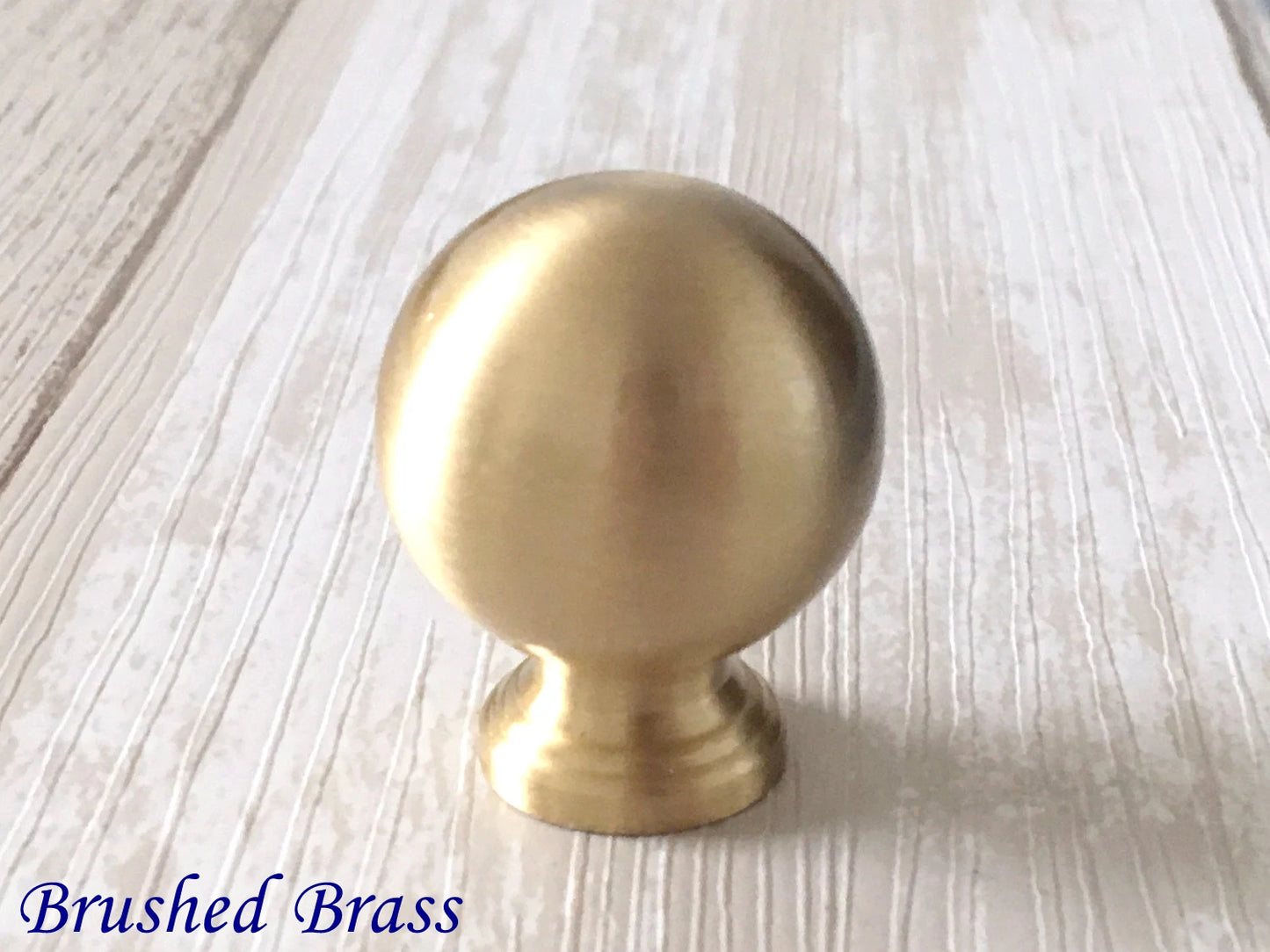 Brass Ball Knobs, Gold Chrome Black Coffee Bronze, Kitchen Cabinet Hardware