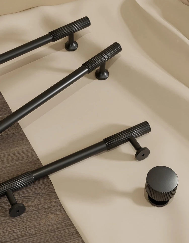 Black Fluted Cabinet Hardware Lynns Graceland