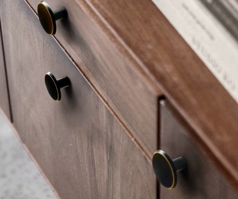 Brass Concave Cabinet Drawer Knobs