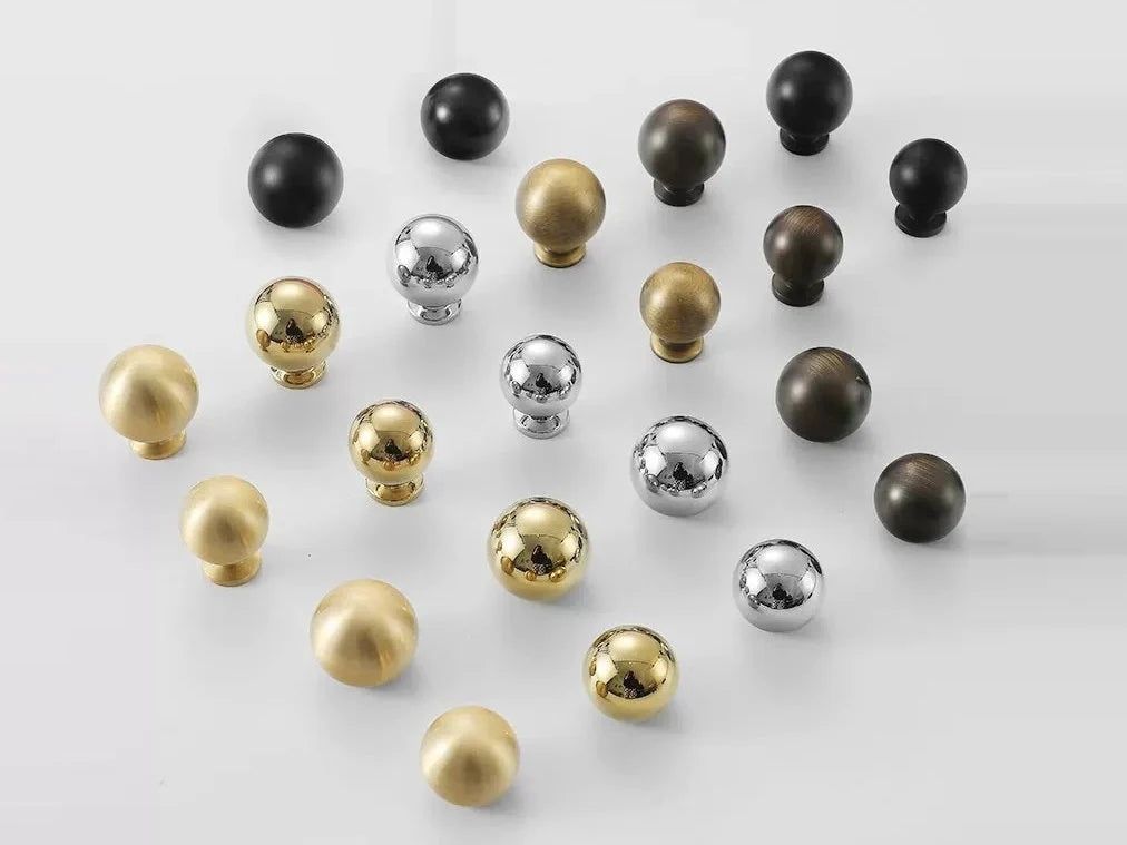 Brass Cabinet Hardware Ball Knobs Lynns Graceland