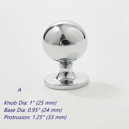 Brass Cabinet Hardware Drawer Pull Polished Chrome