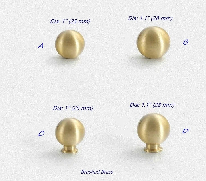 Brass Cabinet Knobs Brushed Gold Lynns Hardware