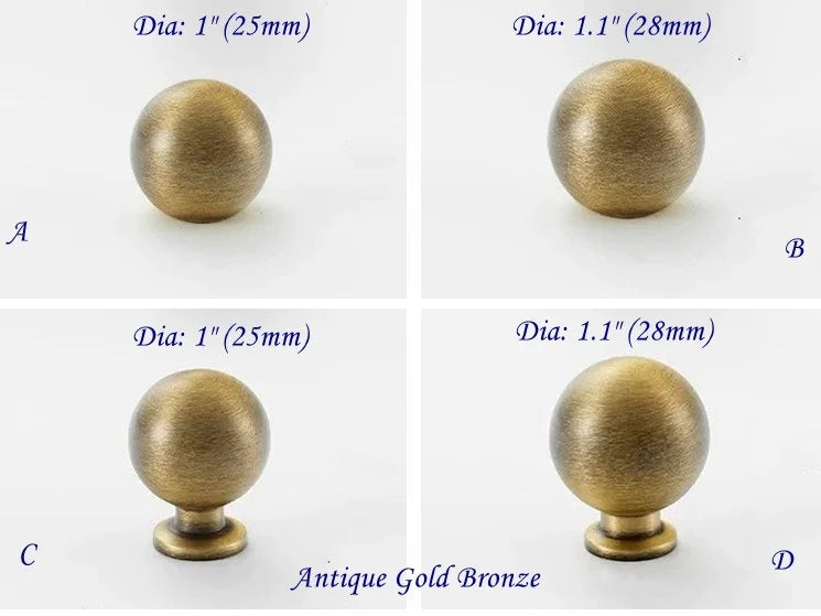 Brass Dresser Drawer Knob Antique Bronze