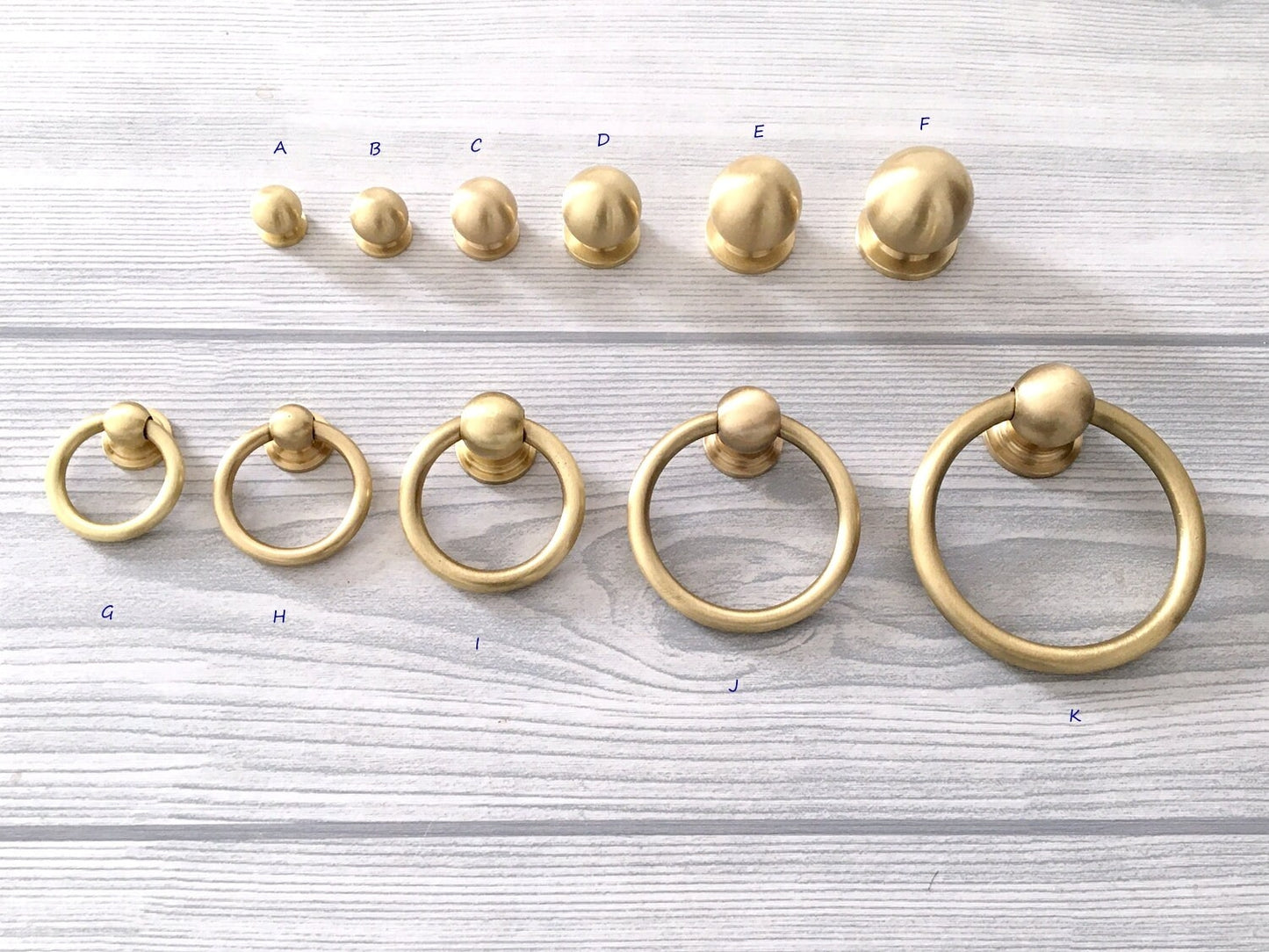 brass ring knob for drawers and cabinets