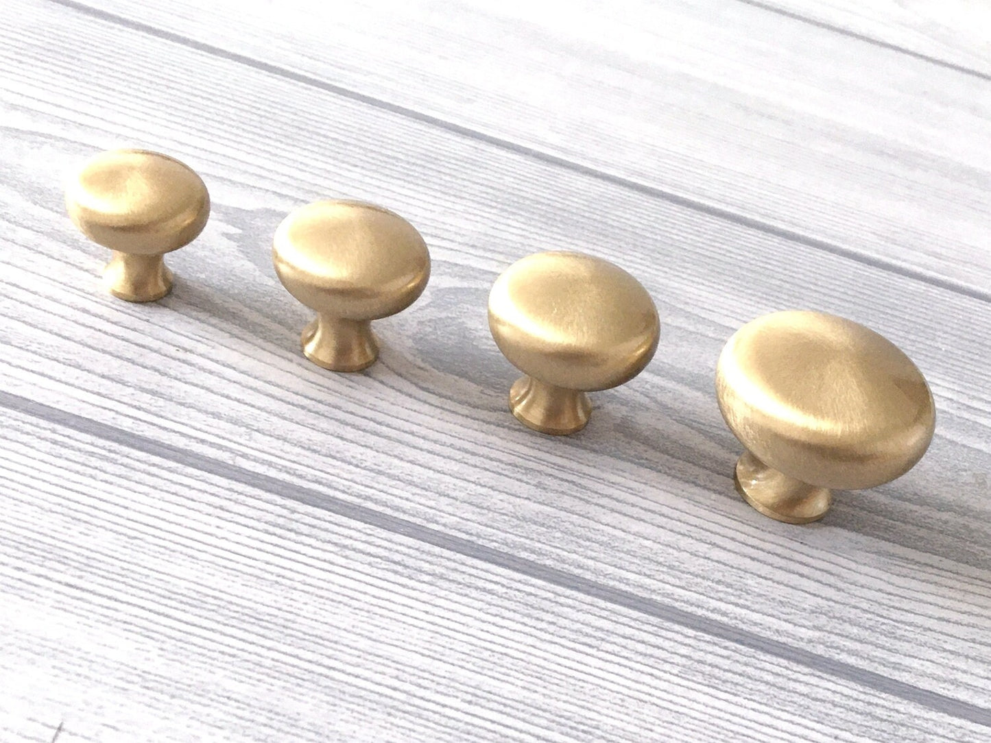 Brushed Brass Knobs Solid