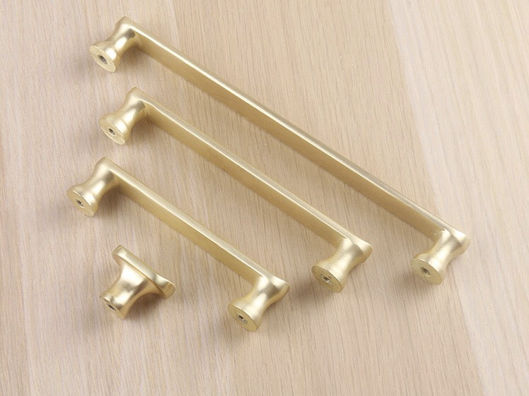 Brushed Gold Dresser Handles Drawer Pulls Cabinet Door Knobs Lynns Hardware