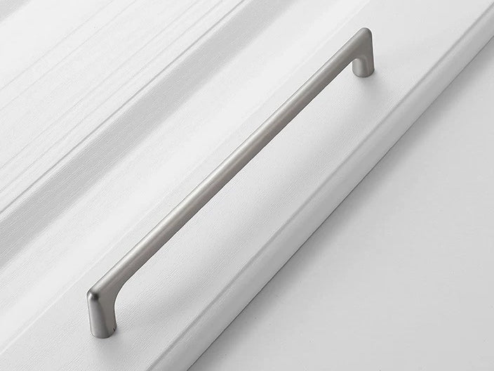 Brushed Nickel Cupboard Handles Kitchen Hardware 192 mm