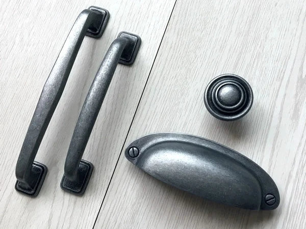 Cabinet Handles Knobs Antique Pewter Drawer Pulls Kitchen Lynns Hardware