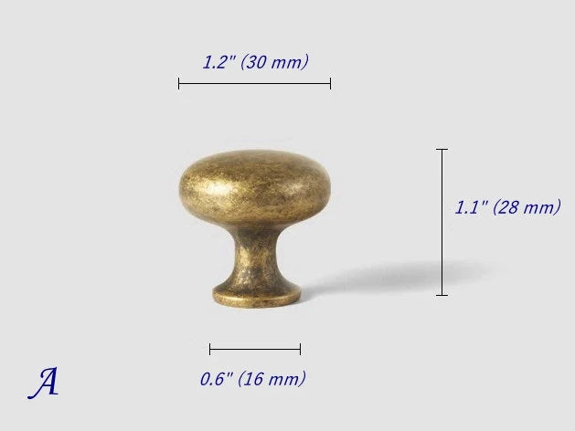 Cabinet knobs Antique Bronze Lynns Hardware